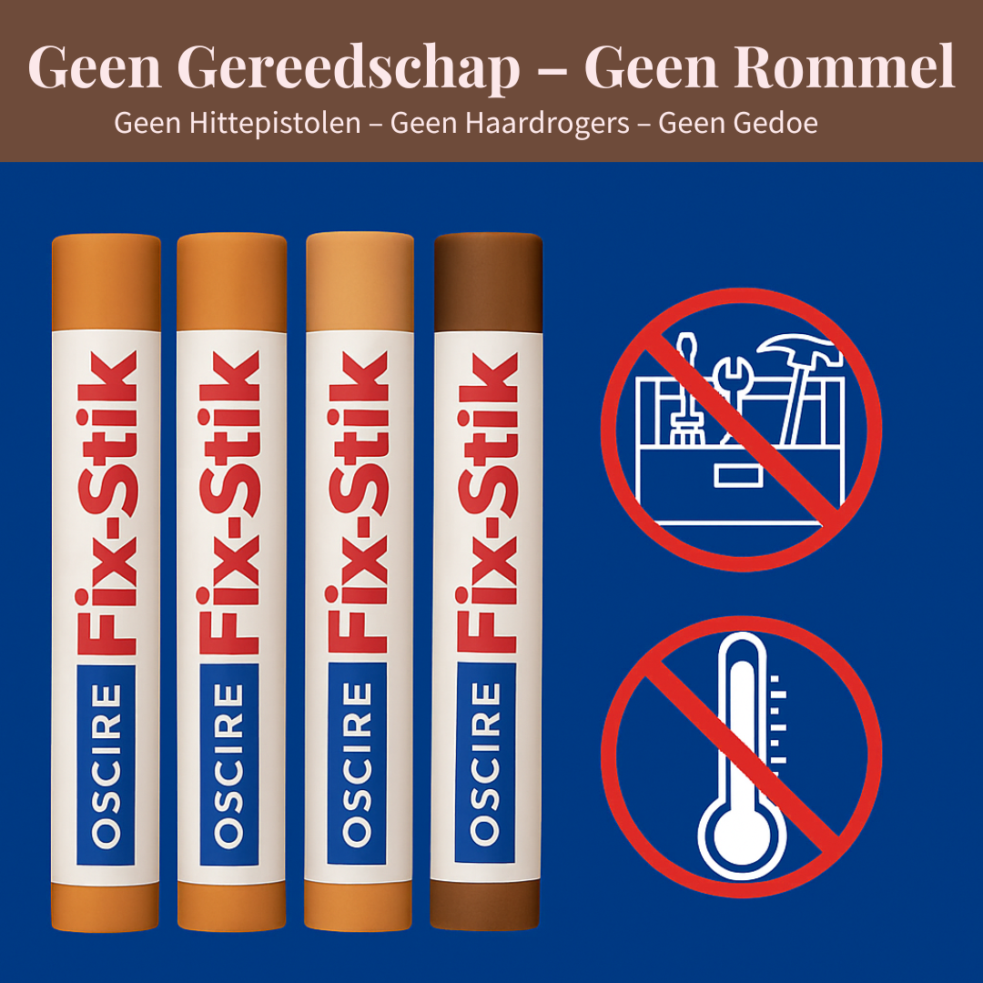 Houtrestauratie Waxpen-set – naadloze reparatie van krassen en deuken