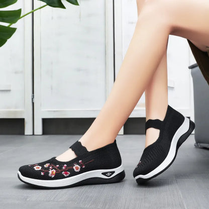 ErgoFlora – Bloemige Sneakers Met Orthopedisch Comfort