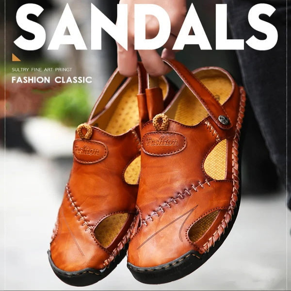 SoftStride | Handgemaakte leren sandaal