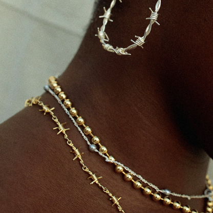 Chokeletto | Comfortabele choker met opvallend barbed wire design voor elke outfit