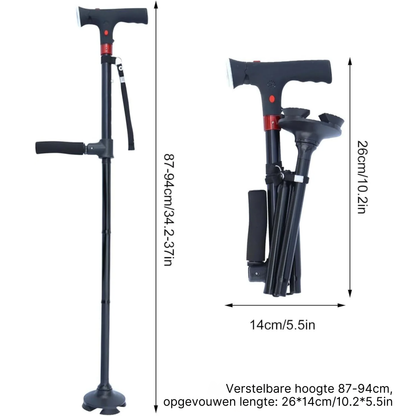 Walknix Wandelstok Met Led-Lamp