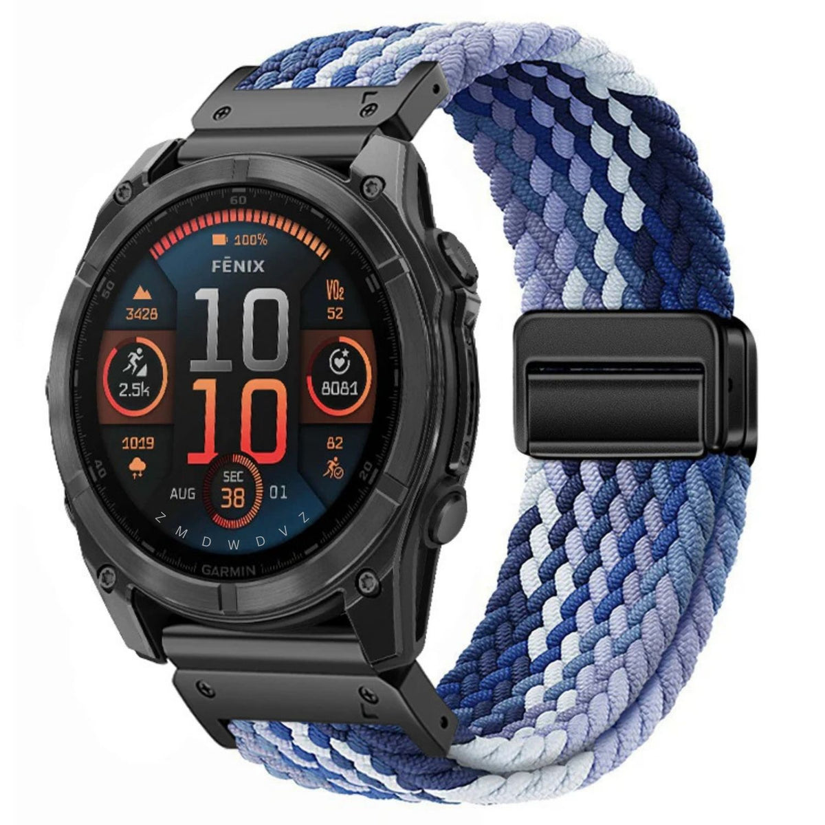 Magnetische nylon band met gesp voor Garmin
