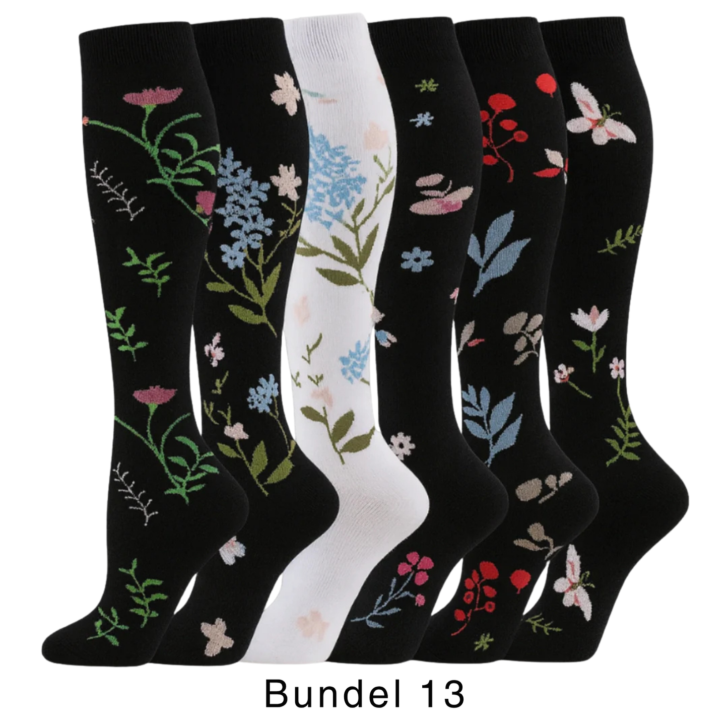 Colorify | Kleurrijke compressiekous (6 paar)