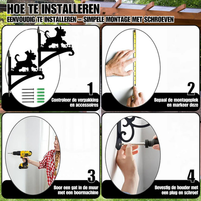 Metalen hangbeugel – Dwergschnauzer