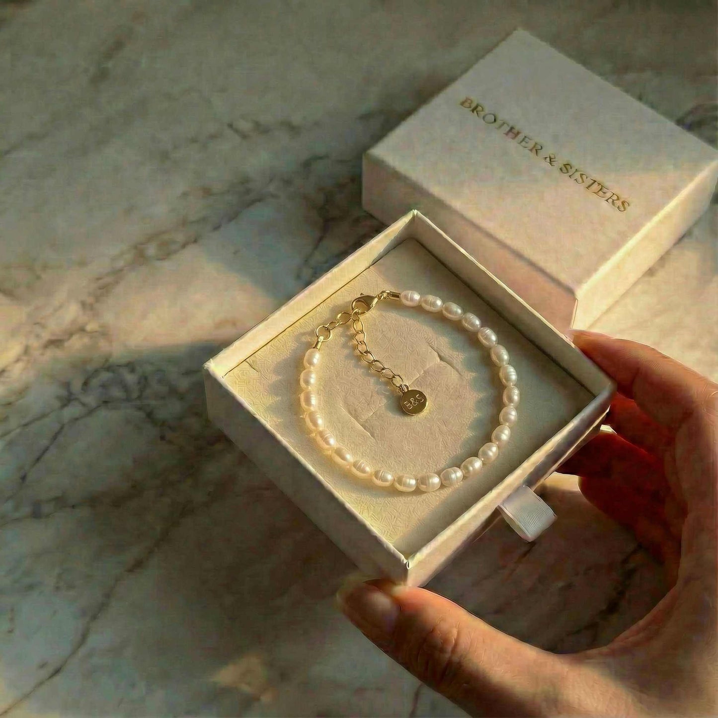 Armband van zoetwaterparels