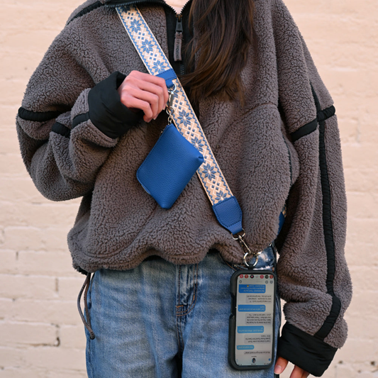 Clip & Go-riem met RFID-etui – Starburst-motief