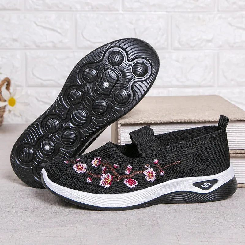 ErgoFlora – Bloemige Sneakers Met Orthopedisch Comfort
