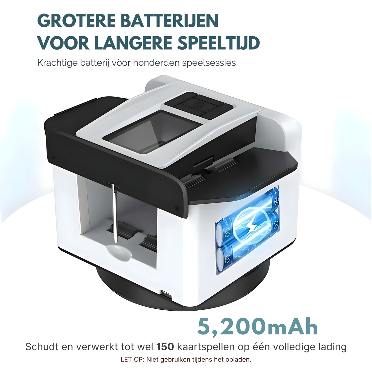 2-in-1 Automatische Kaartenschudder en Dealer met 4 Afstandsbedieningen voor Kaartuitgifte