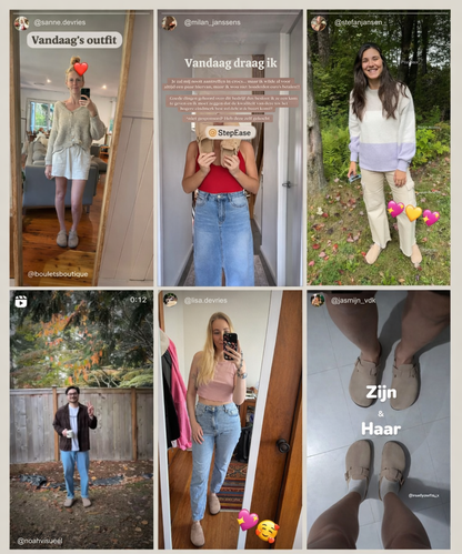 StepEase | Suède comfort-clog