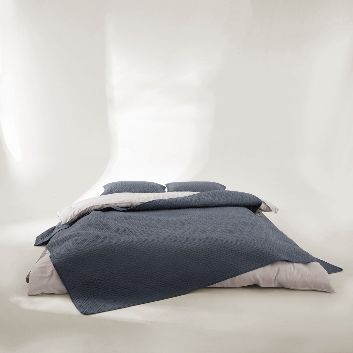 FURRFREE Dekbedset met ruitmozaïekpatroon – Huisdierhaar-afstotend voor gezinnen met honden of katten