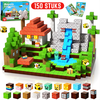 Bosleven - Magnetische Bouwblokjes | STEM Speelgoed | 2025 Dorpscollectie | 100–300 Stuks |