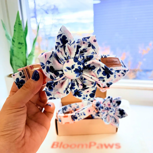 BloomPaws | Verstelbare Hondenhalsband - Klimop