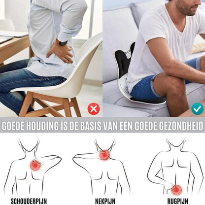 Ergonomische Comfortstoel | Verstelbare Rugsteun & Houdingscorrectie