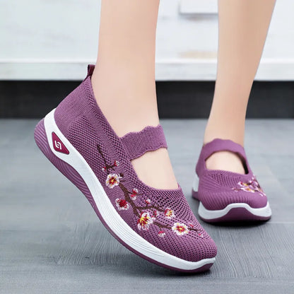 ErgoFlora – Bloemige Sneakers Met Orthopedisch Comfort