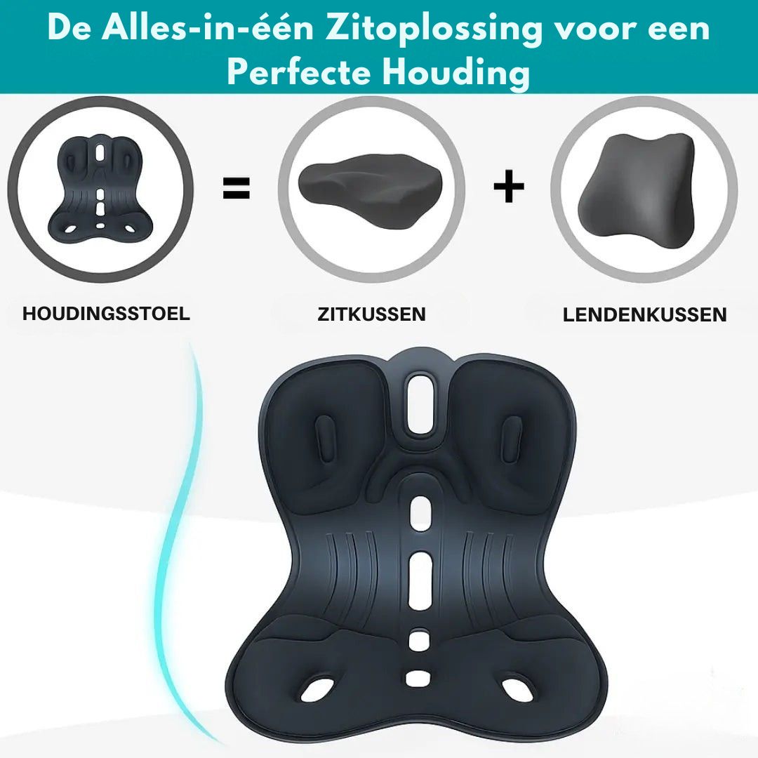 Ergonomische Comfortstoel | Verstelbare Rugsteun & Houdingscorrectie