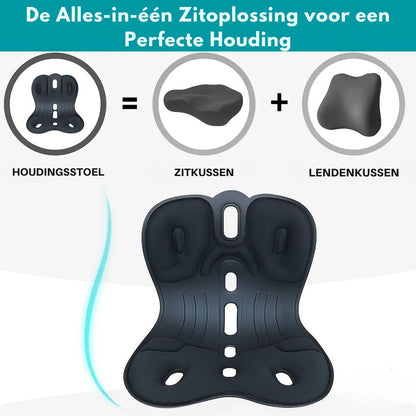 Ergonomische Comfortstoel | Verstelbare Rugsteun & Houdingscorrectie