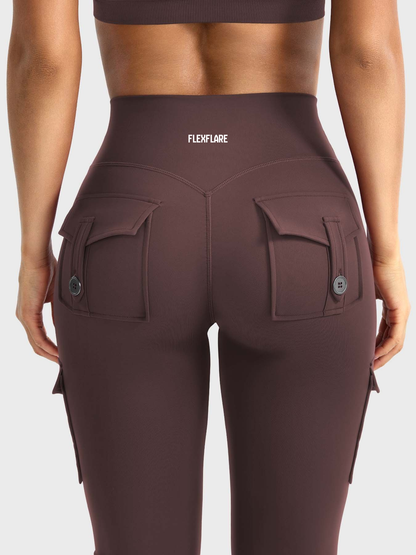 FlexFlare | Cargo Legging - Pruimbruin