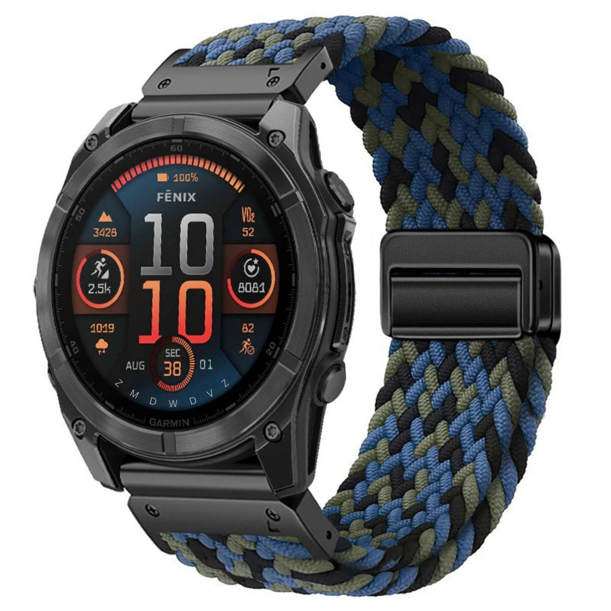 Magnetische nylon band met gesp voor Garmin