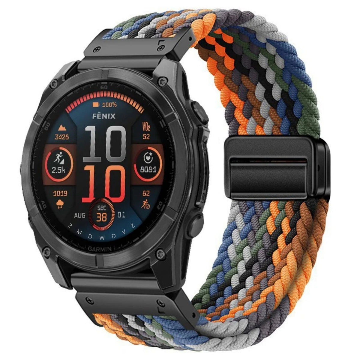 Magnetische nylon band met gesp voor Garmin