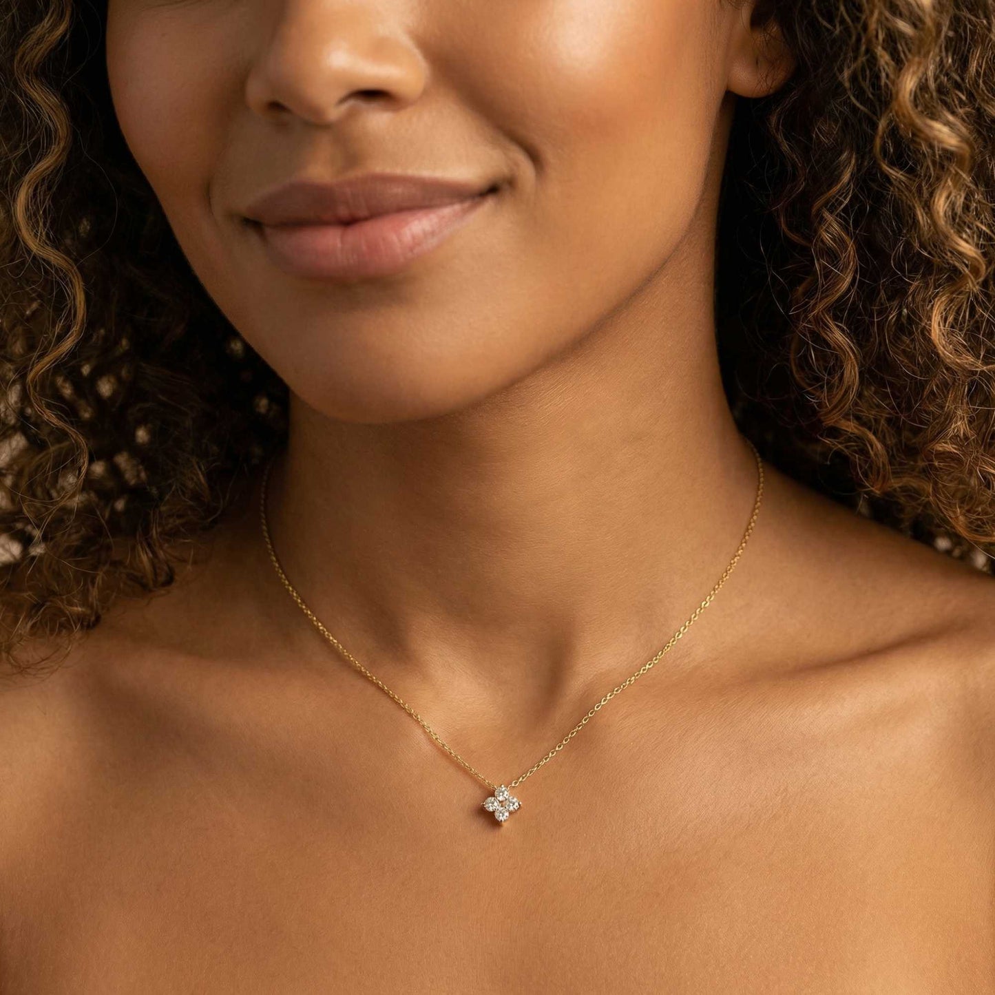 Kristallen bloemenketting