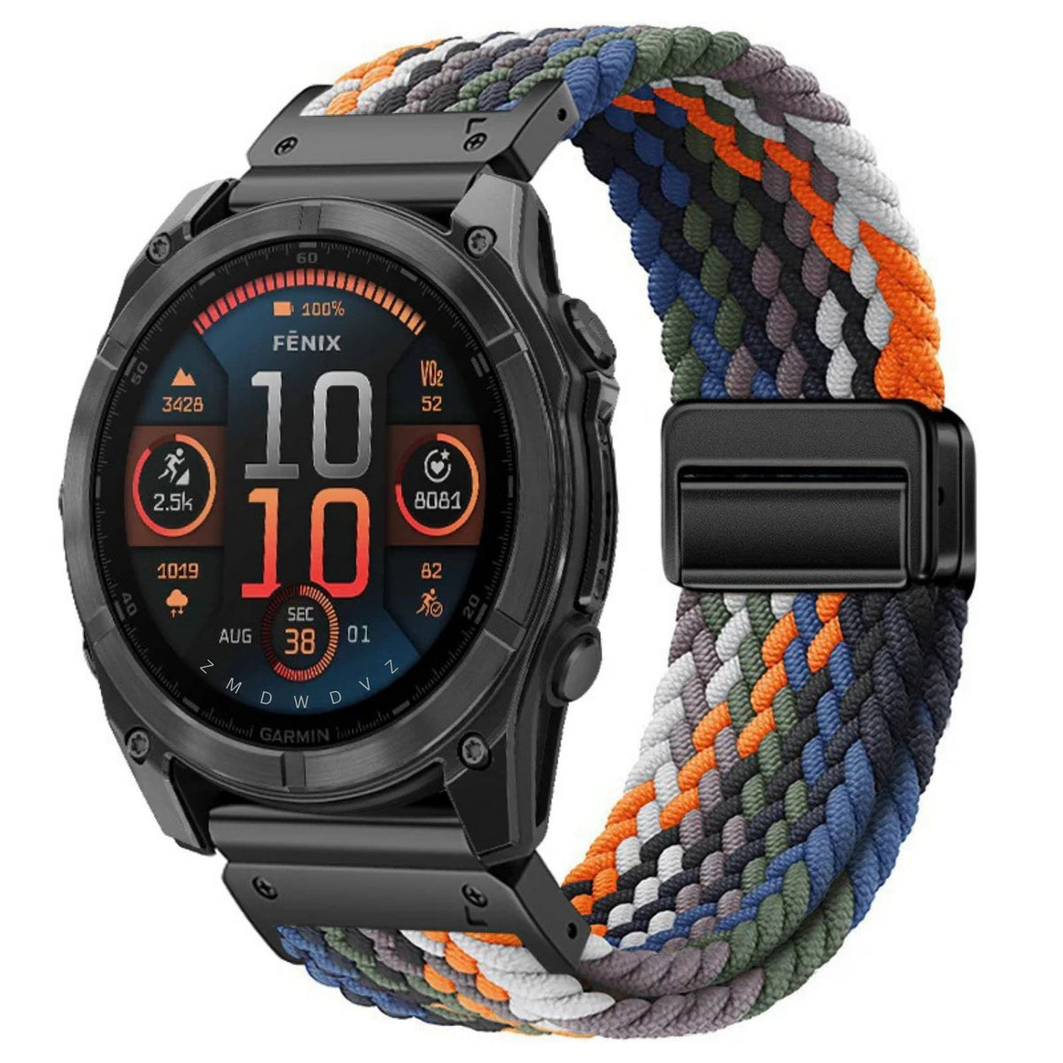 Magnetische nylon band met gesp voor Garmin