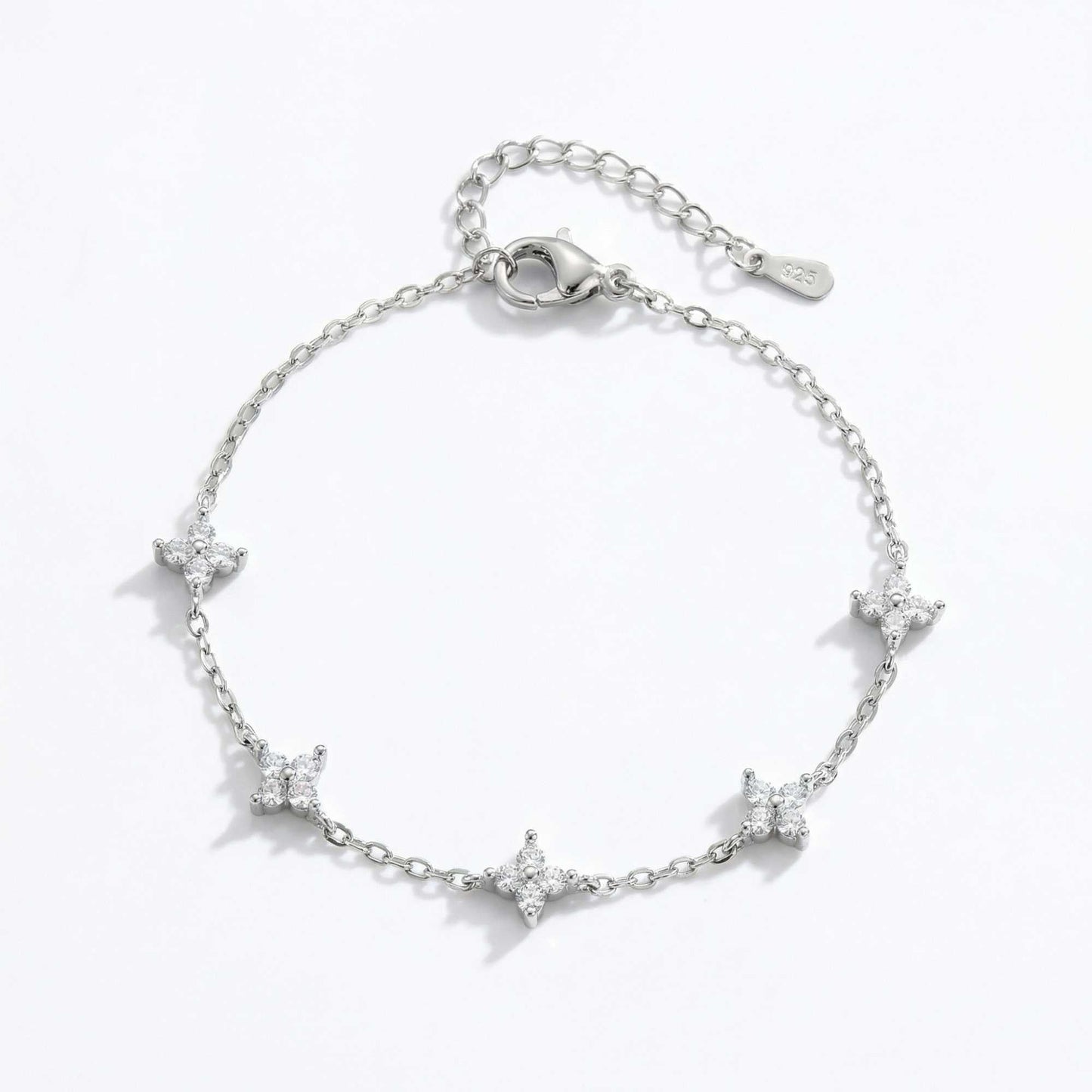 Kristallen bloemenarmband