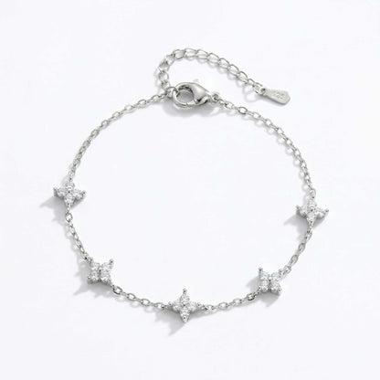 Kristallen bloemenarmband