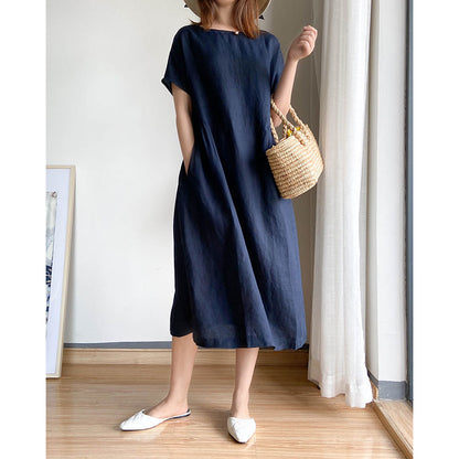 Jana Linnen jurk – Tijdloos comfort in kleur