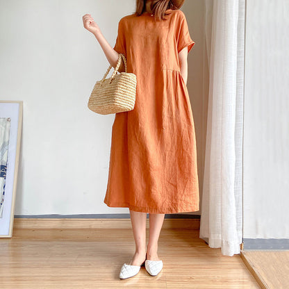 Jana Linnen jurk – Tijdloos comfort in kleur