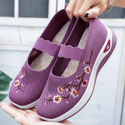 ErgoFlora – Bloemige Sneakers Met Orthopedisch Comfort