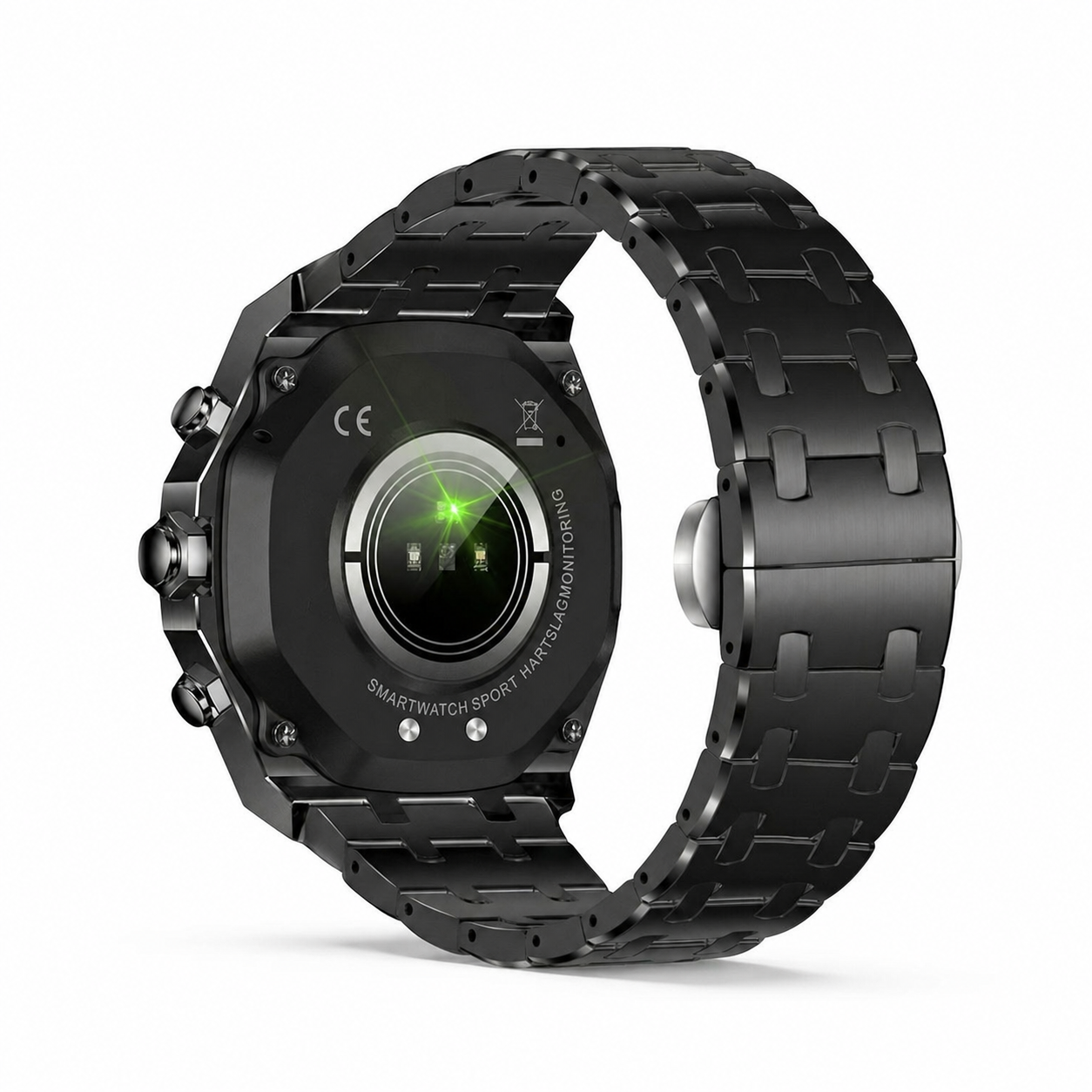Sentinel | Stalen hex-bezel smartwatch