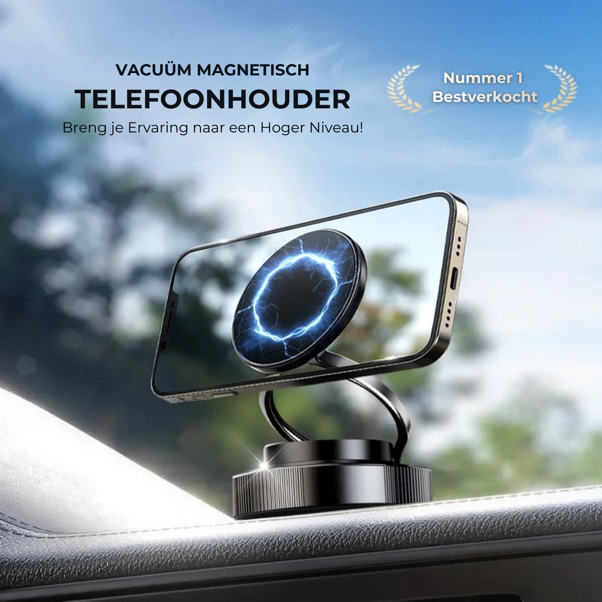 360° Verstelbare Vacuüm Magnetische Telefoonhouder