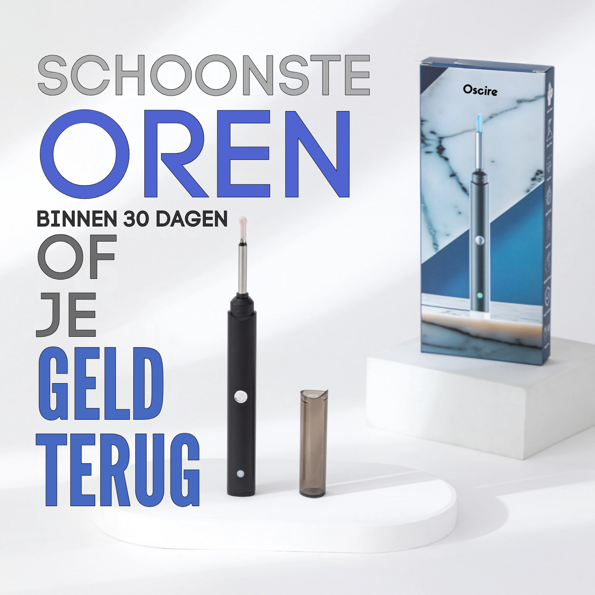 Aurilens Oorcamera – Veilige, Herbruikbare Oorreiniger met HD Beeld op je Smartphone