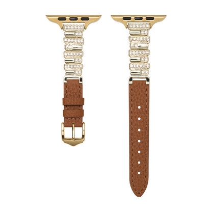 Onregelmatige Leren Band voor Apple Watch