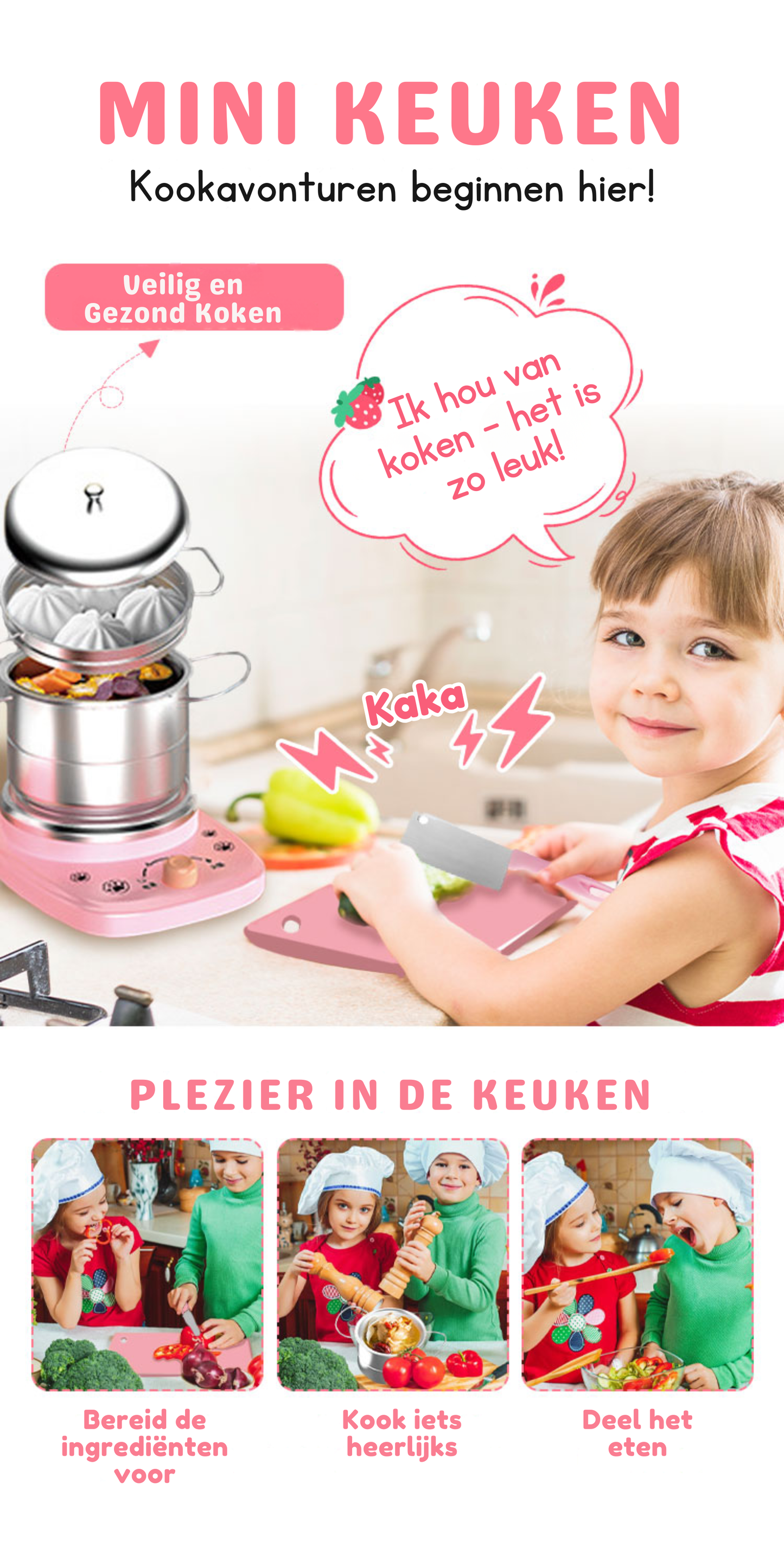 Kinder Kookset - Mini Keuken Speelgoed (22-delig)