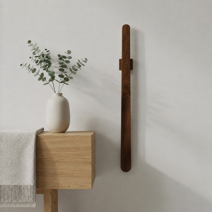 SlipEase | Magnetische, massief houten schoenlepel