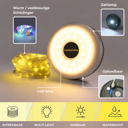 LuminaCamp | Magnetische kampeer-lichtslinger