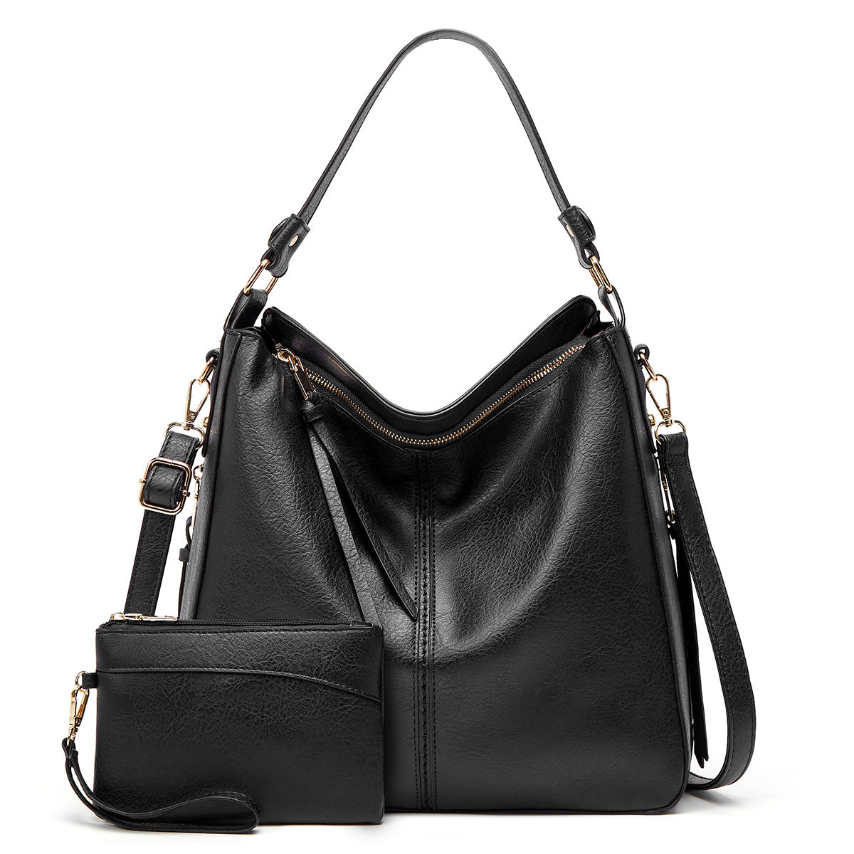 De Verona Luxe Lederen Anti-diefstal Handtas (+ GRATIS Portemonnee)