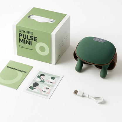 Pulse Mini Slimme Nek- en Schoudermassageapparaat met Warmtetherapie – Ideaal Cadeau voor Ontspanning