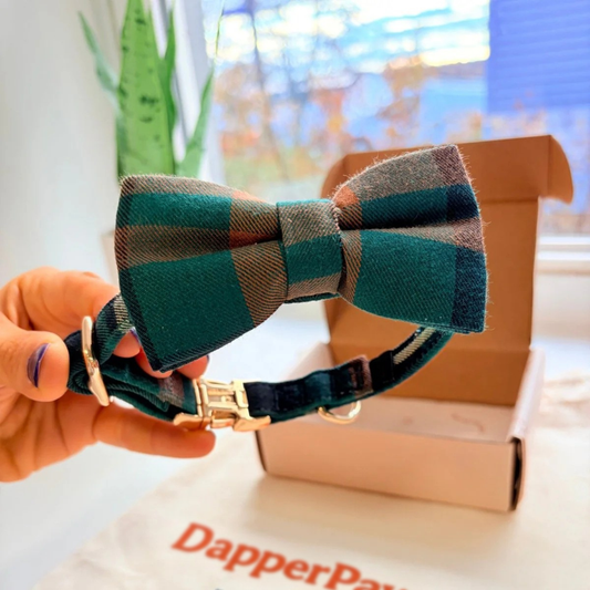 DapperPaws | Hondenhalsband met vlinderdas - Heertje