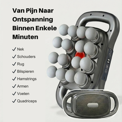 AurumForce | Diepwerkende Lichaamsmassager met Warmte en 16 Massagekoppen