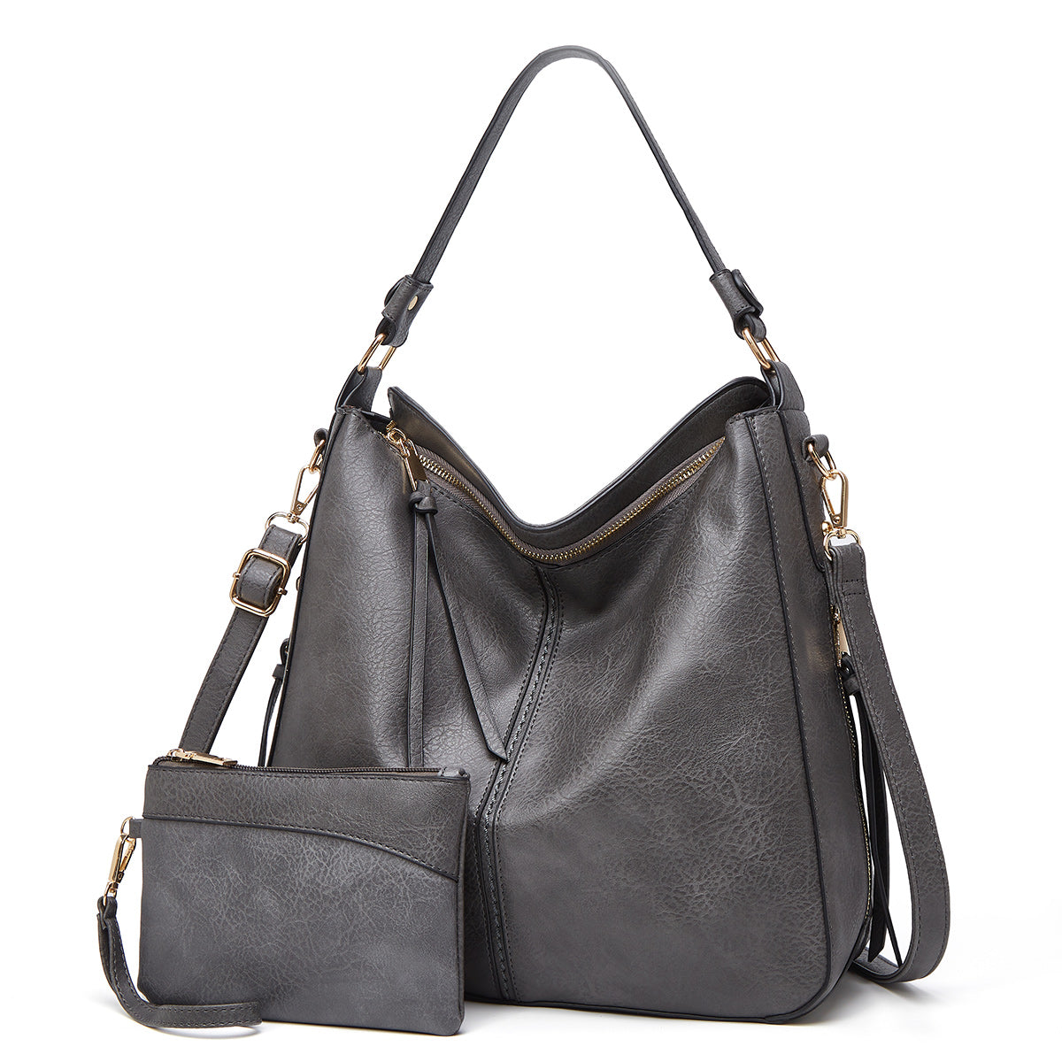 De Verona Luxe Lederen Anti-diefstal Handtas (+ GRATIS Portemonnee)