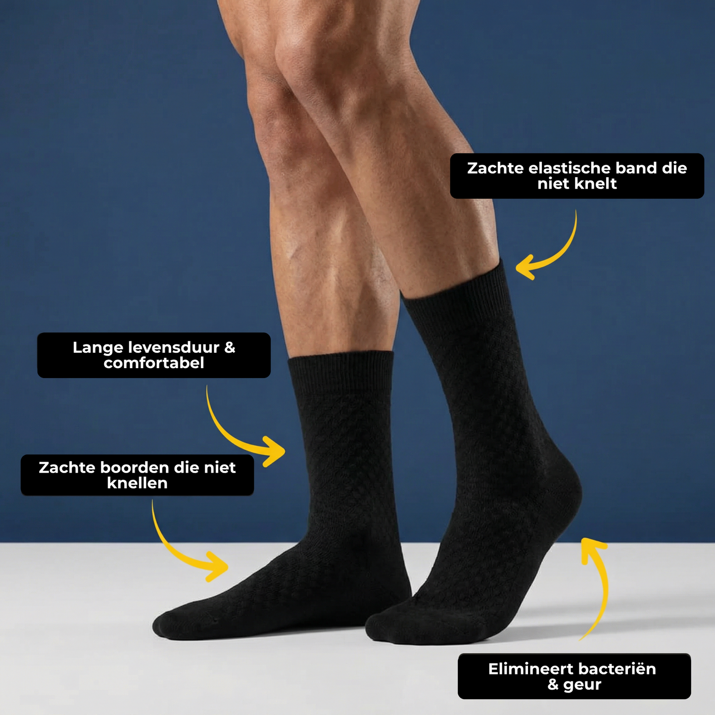 BamSocks | Antibacteriële bamboesokken (Maat 42-48)