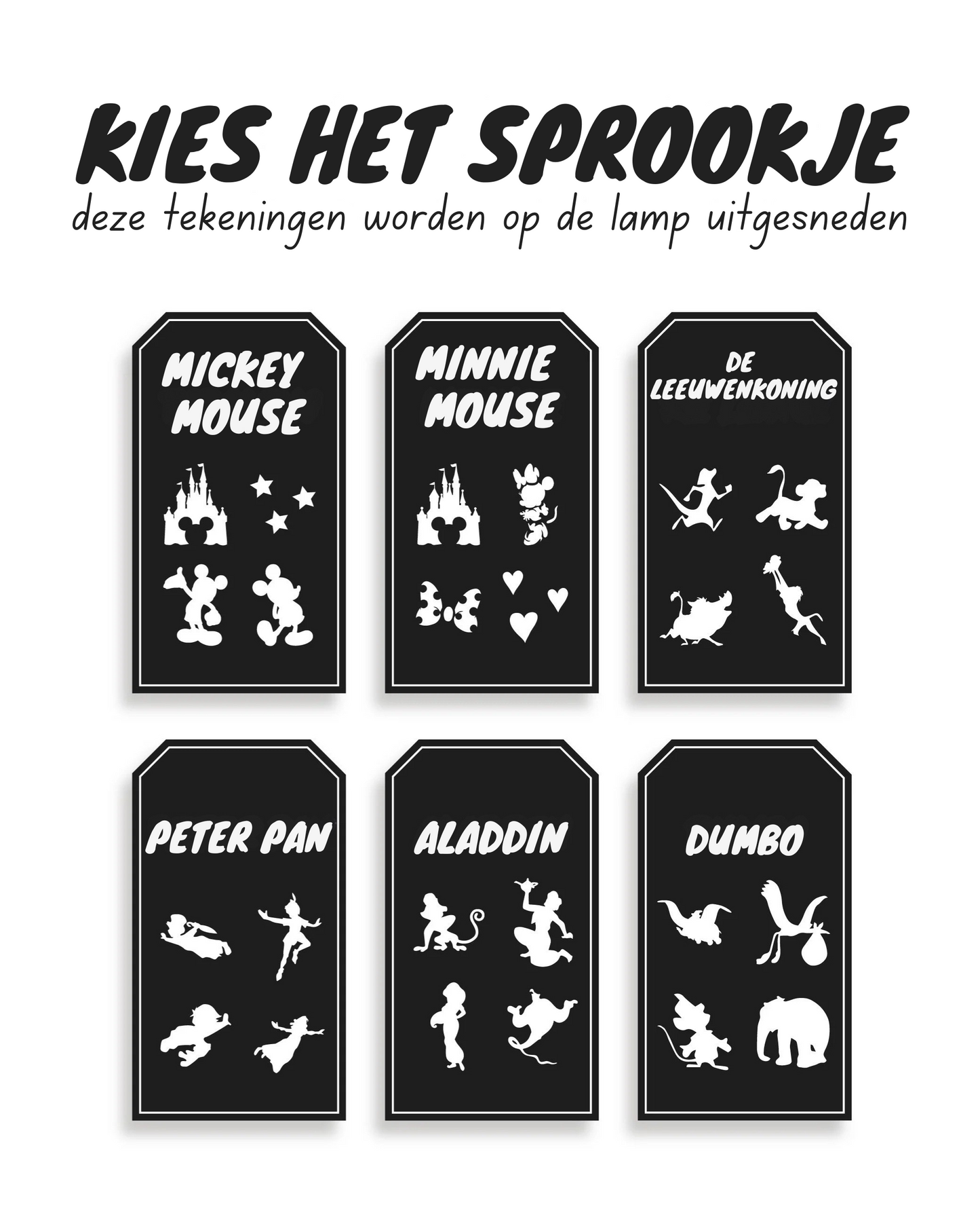 Persoonlijke Houten Sprookjes LetterLamp