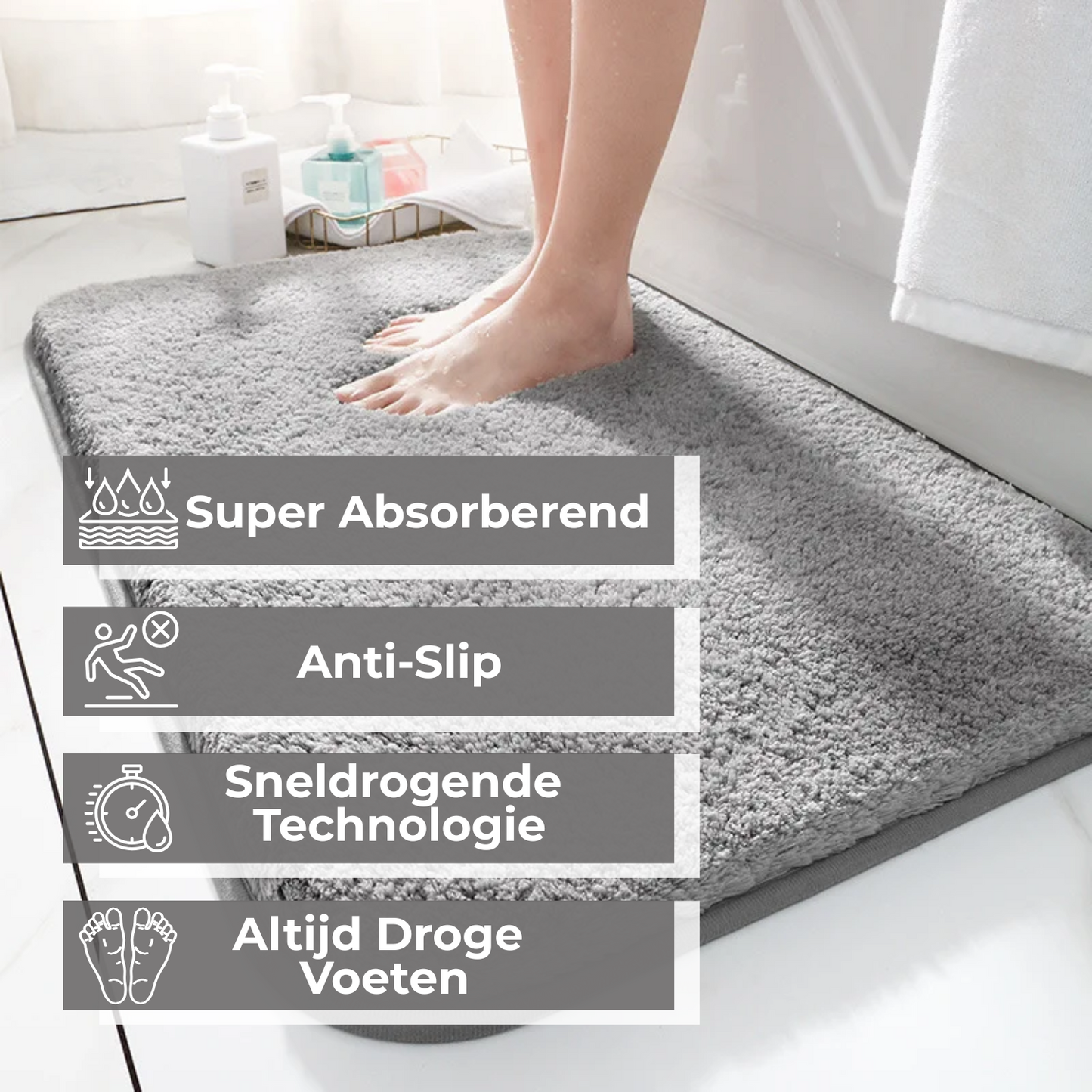 Superdikke Luxe Badkamer Mat