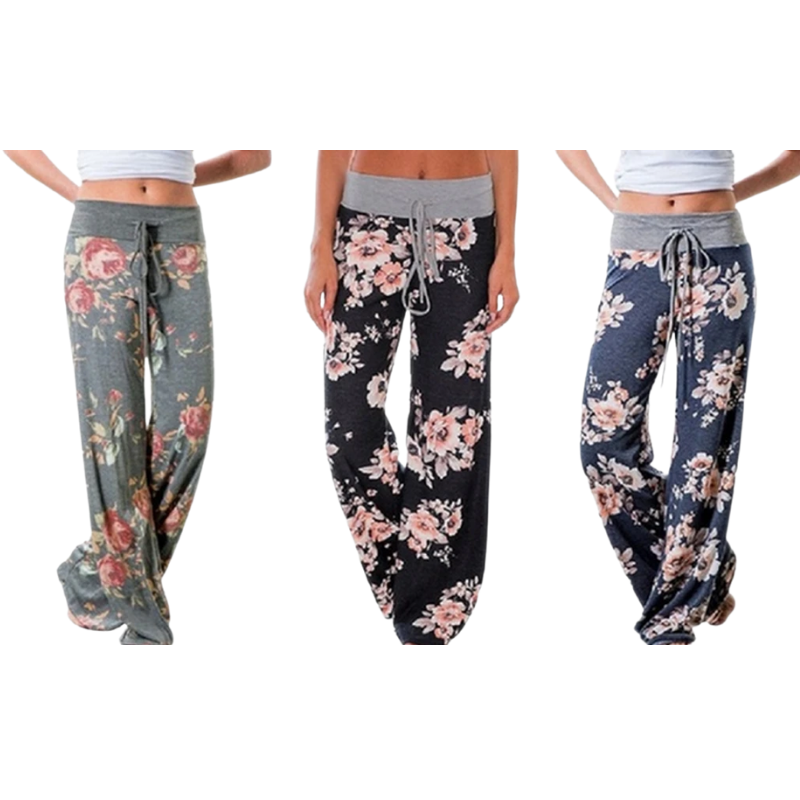 Damesbroek met Losse Pasvorm en Bloemenprint – Comfortabel en Stijlvol