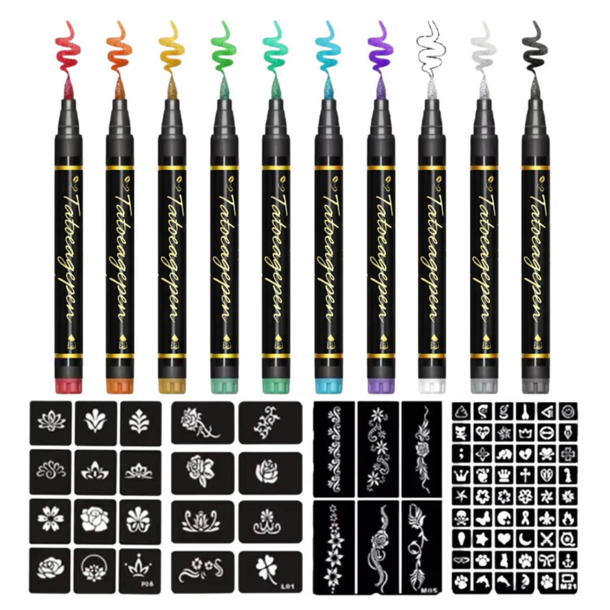 InkJoy | Huidveilige Tattoo Pennen – Afwasbaar, Waterproof & Veilig Voor Kinderen