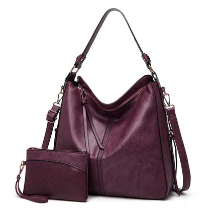 De Verona Luxe Lederen Anti-diefstal Handtas (+ GRATIS Portemonnee)