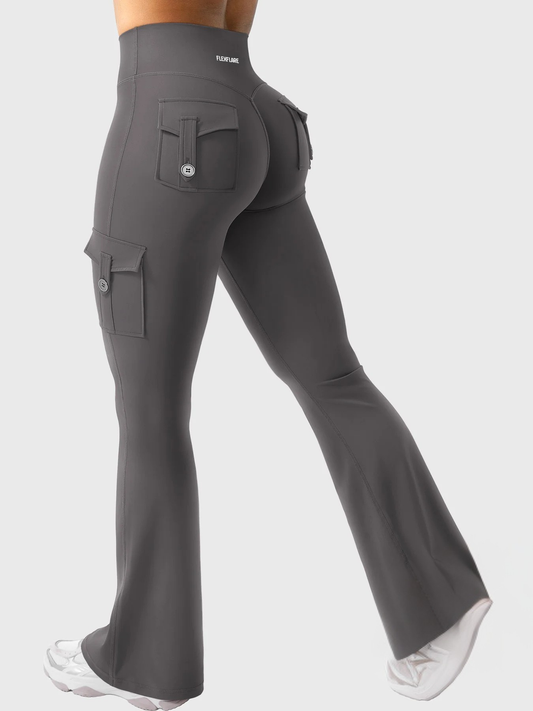 FlexFlare | Cargo Legging - Donkergrijs