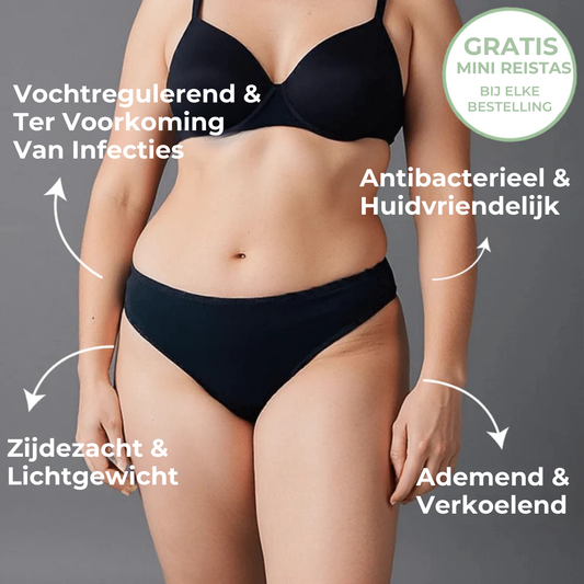Bamboevezel Antibacteriële Ultra-Zachte & Ademend Slipje (Klassieke Bikini)